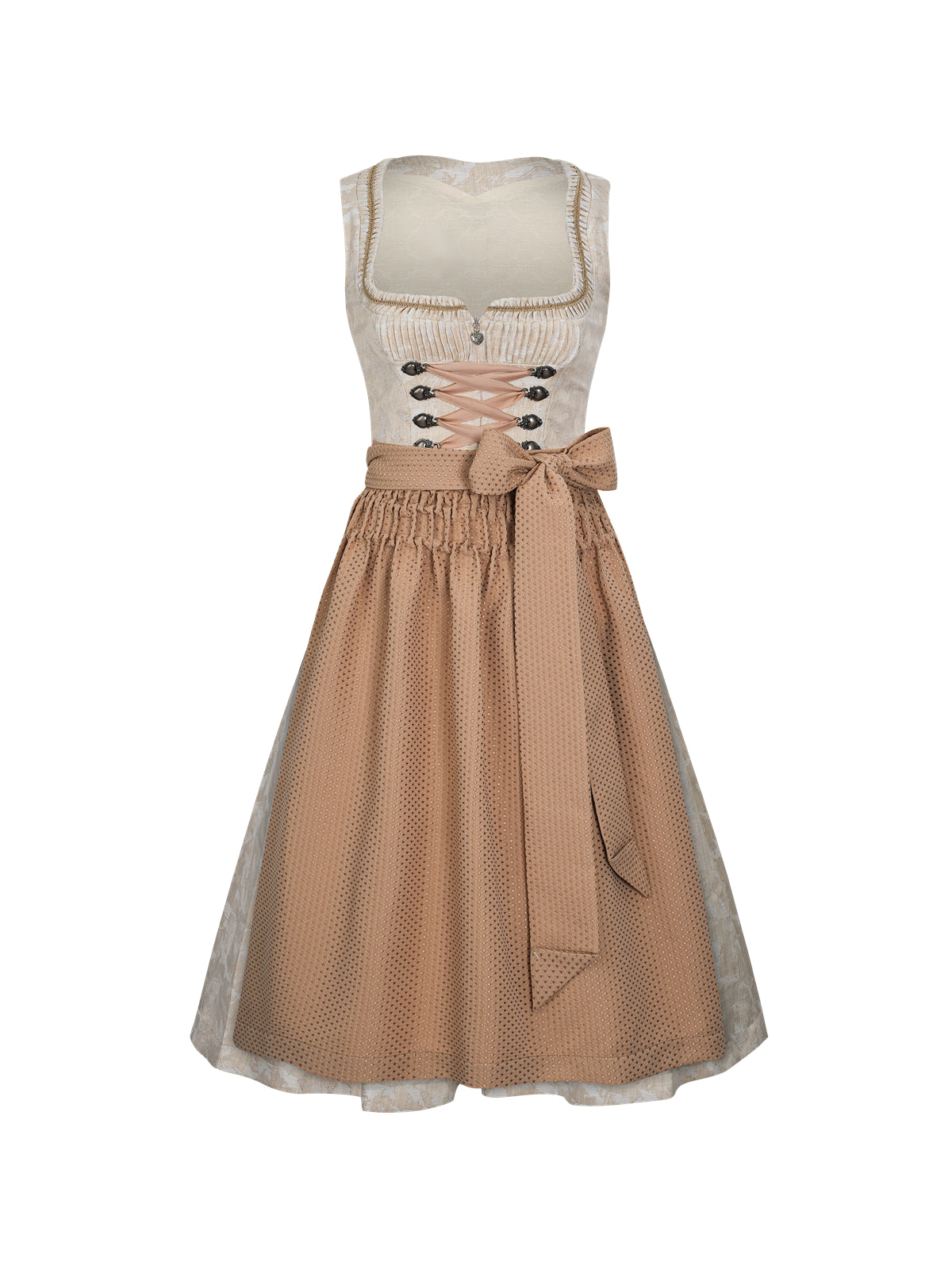 Gul lige sektion Dirndl Frauke