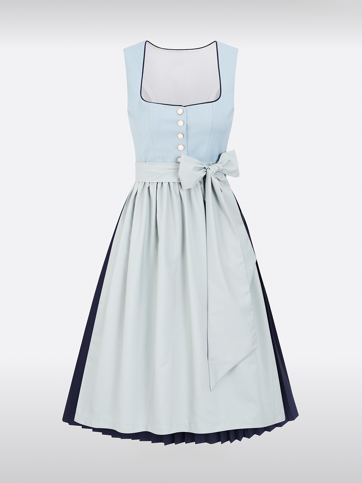 Blue straight section Dirndl Jessia