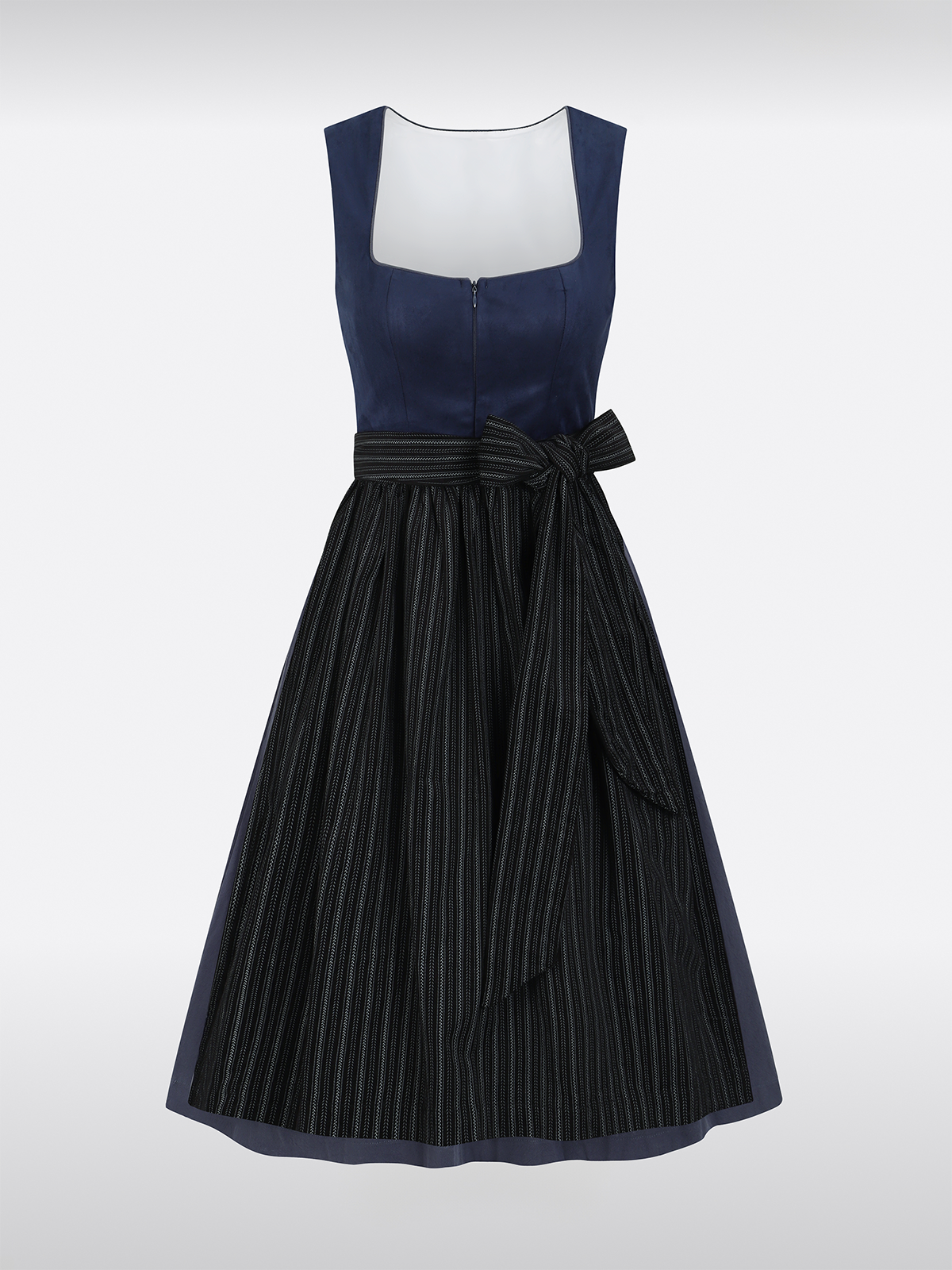 Blue straight section Dirndl Yuna