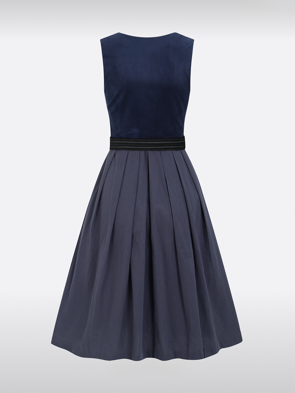 Blue straight section Dirndl Yuna